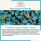 Fortune Jewel 108 Mala Beads Turquoise Picture Jasper Bead Tassel Balance Bracelet