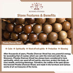 Fortune Jewel 108 Mala Teardrop Beads Natural Phoebe Zhennan Wood Protection Bracelet