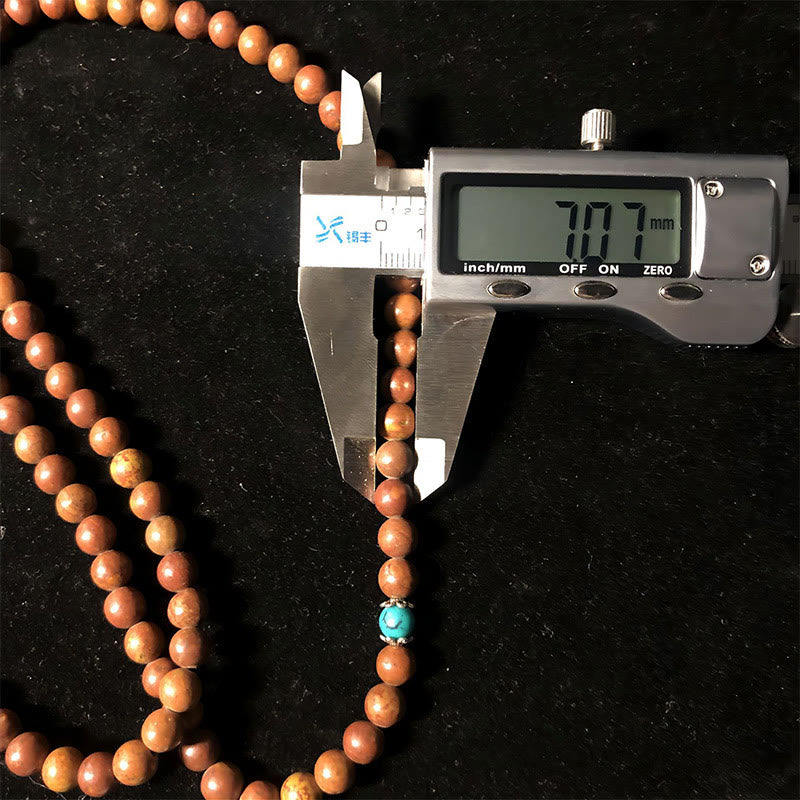Fortune Jewel 108 Mala Beads Bian Stone Healing Bracelet