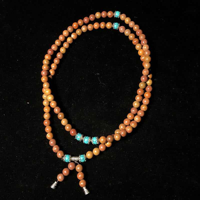 Fortune Jewel 108 Mala Beads Bian Stone Healing Bracelet