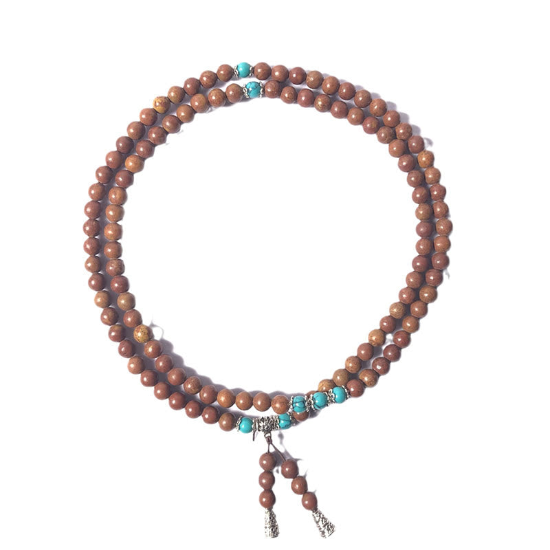 Fortune Jewel 108 Mala Beads Bian Stone Healing Bracelet