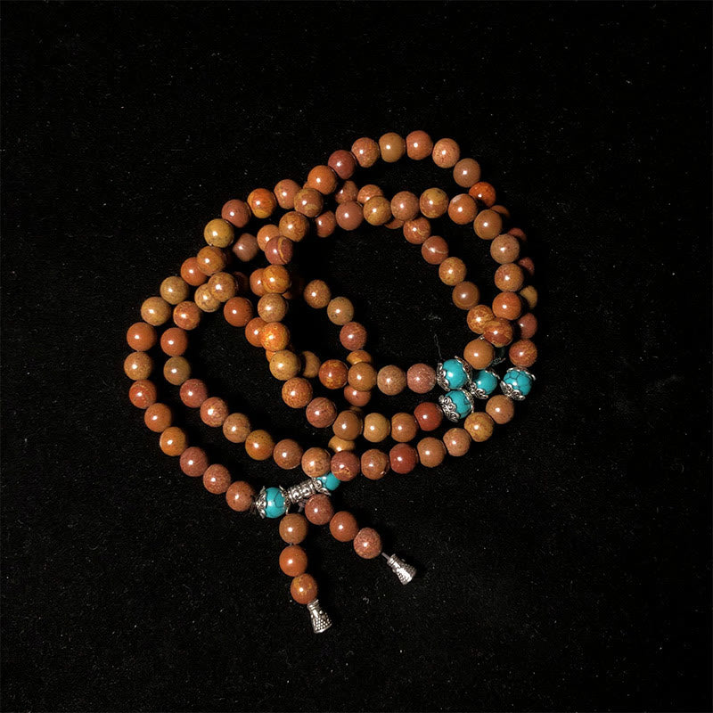 Fortune Jewel 108 Mala Beads Bian Stone Healing Bracelet