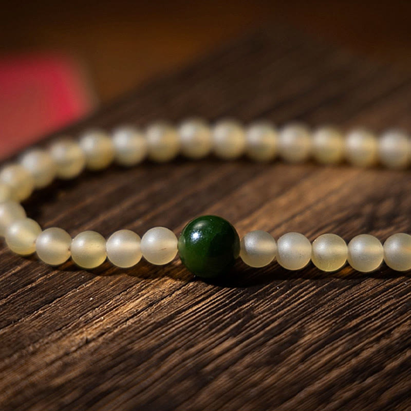 Fortune Jewel Tibet 108 Mala Beads Chinese Zodiac Natal Buddha Natural Sheep Horn Wealth Bracelet