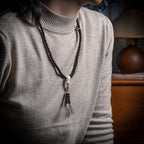 Fortune Jewel 108 Mala Beads Bowl Bodhi Seed Colored Rope Peace Bracelet