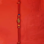 Fortune Jewel Red String Eight Thread Peace Knot Year Of The Snake Protection Braided Bracelet