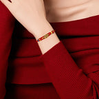 Fortune Jewel Red String Eight Thread Peace Knot Year Of The Snake Protection Braided Bracelet