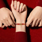 Fortune Jewel Red String Eight Thread Peace Knot Year Of The Snake Protection Braided Bracelet