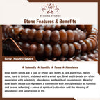 Fortune Jewel 108 Mala Beads Bowl Bodhi Seed Colored Rope Peace Bracelet