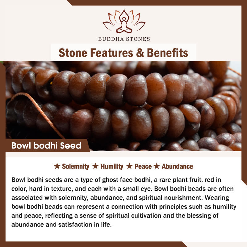 Fortune Jewel 108 Mala Beads Bowl Bodhi Seed Colored Rope Peace Bracelet