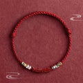 Fortune Jewel 925 Sterling Silver Om Mani Padme Hum Cinnabar Blessing Child Adult Bracelet