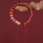 Fortune Jewel Five Elements Various Crystal Agate Wealth Reincarnation Knot Braid Bracelet
