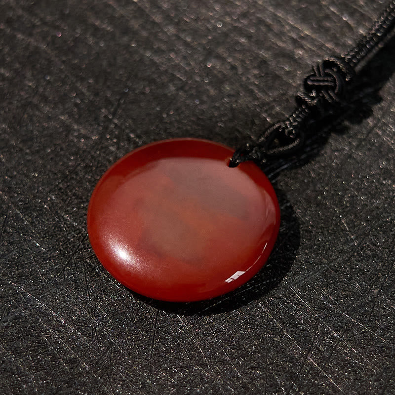 Fortune Jewel Vairocana Tathagata Sanskrit Mantra Various Crystal Black Obsidian Green Aventurine Strength Necklace Pendant