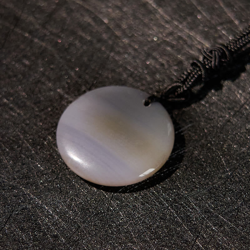 Fortune Jewel Vajra Dorje Sanskrit Pattern Natural Various Crystal Black Obsidian Fulfilment Necklace Pendant
