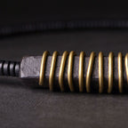 Fortune Jewel Ebony Wood Copper Brass Balance Ball Cuboid Double Wrap Bracelet Necklace