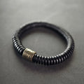 Fortune Jewel Ebony Wood Copper Brass Calm Bracelet