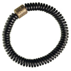 Fortune Jewel Ebony Wood Copper Brass Calm Bracelet