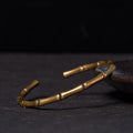 Fortune Jewel Bamboo Copper Brass Luck Strength Bracelet Bangle