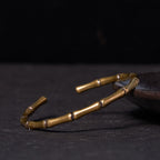Fortune Jewel Bamboo Copper Brass Luck Strength Bracelet Bangle
