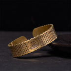 Fortune Jewel Great Compassion Mantra Copper Brass Luck Self Care Bracelet Bangle