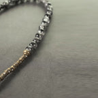 Fortune Jewel Gold Sheen Obsidian Black Rutilated Quartz Copper Brass Double Wrap Protection Bracelet