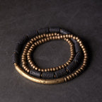 Fortune Jewel Vintage Lava Rock Copper Brass Multi-turn Wrap Calm Bracelet