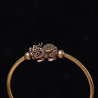 Fortune Jewel Pi Xiu Carrying Compass Fu Character Copper Brass Luck Wealth Bracelet Bangle
