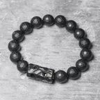 Fortune Jewel Matte Frosted Surface Black Onyx Ebony Protection Bracelet