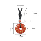 Fortune Jewel Green Tara Mantra Natural Various Crystal Black Obsidian Fulfilment Necklace Pendant