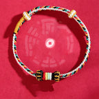 Fortune Jewel Five Elements Colorful String Completeness Knot Reef Knot Braid Luck Bracelet