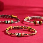 Fortune Jewel Five Elements Colorful String Completeness Knot Reef Knot Braid Luck Bracelet