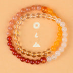 Fortune Jewel Five Elements Various Crystal Agate Strawberry Quartz Wisdom Bracelet