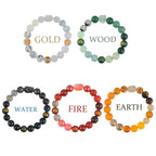 Fortune Jewel Five Elements Various Crystal Agate Pixiu Wealth Bracelet