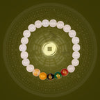 Fortune Jewel Five Elements Various Agate Jambhala Luck Bracelet