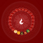 Fortune Jewel Five Elements Various Agate Jambhala Luck Bracelet