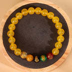 Fortune Jewel Five Elements Various Agate Jambhala Luck Bracelet