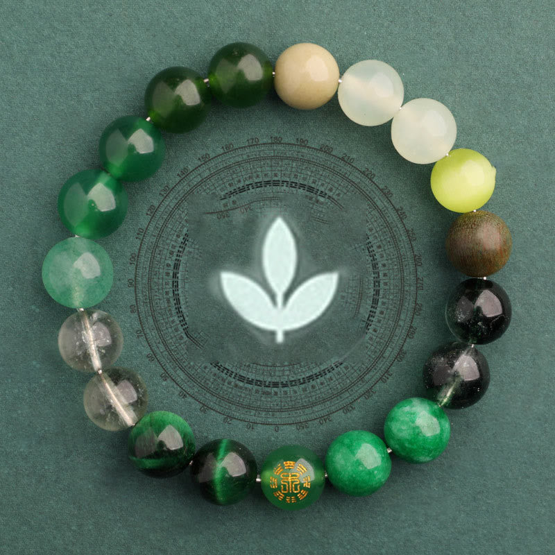 Fortune Jewel Five Elements Various Agate Balance Luck Bracelet