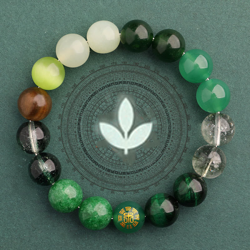 Fortune Jewel Five Elements Various Agate Balance Luck Bracelet