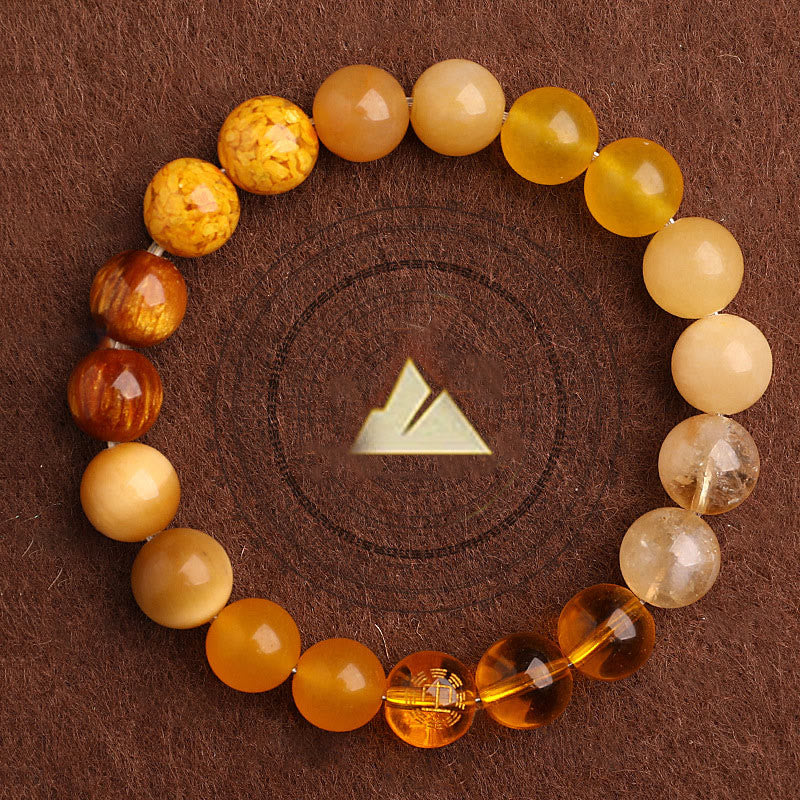 Fortune Jewel Five Elements Various Agate Balance Luck Bracelet