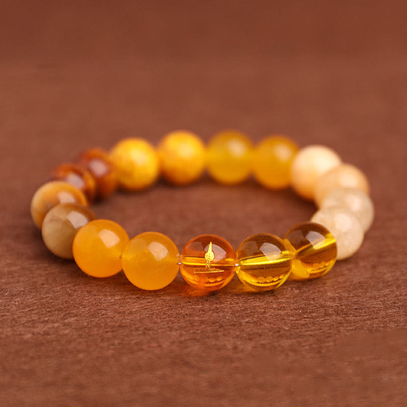 Fortune Jewel Five Elements Various Agate Balance Luck Bracelet