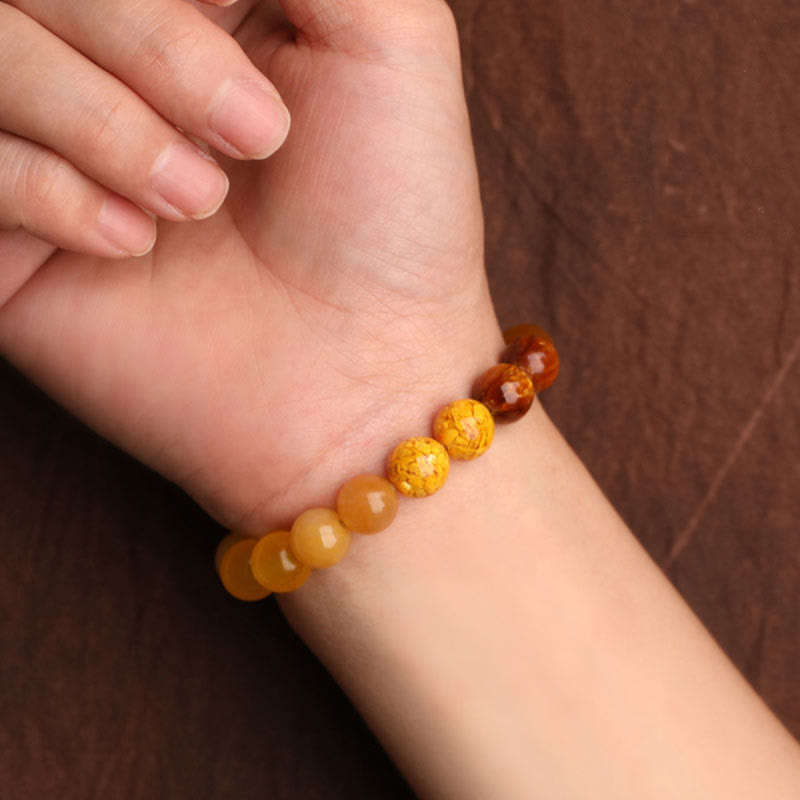 Fortune Jewel Five Elements Various Agate Balance Luck Bracelet