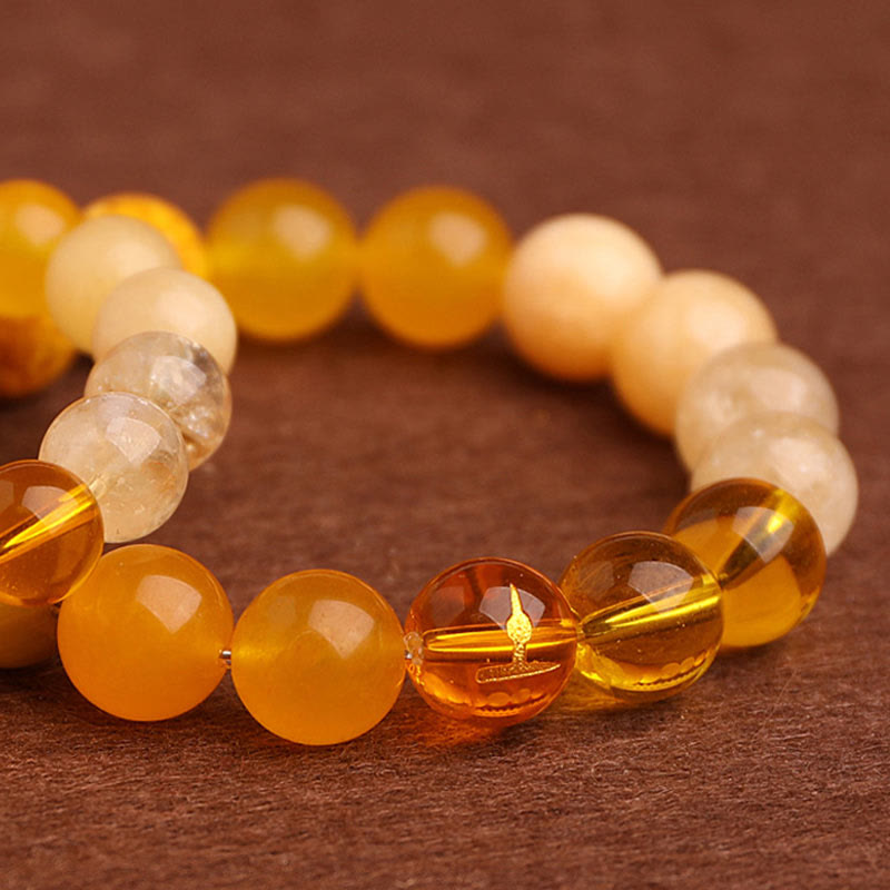 Fortune Jewel Five Elements Various Agate Balance Luck Bracelet
