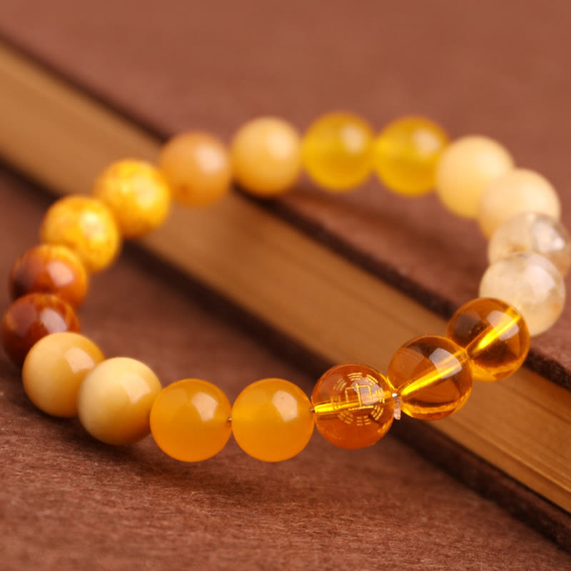 Fortune Jewel Five Elements Various Agate Balance Luck Bracelet