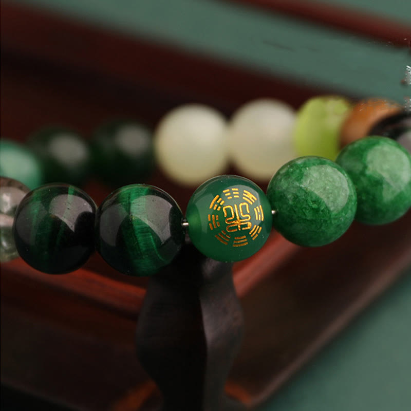 Fortune Jewel Five Elements Various Agate Balance Luck Bracelet