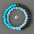 Fortune Jewel Five Elements Various Agate Crystal Chalcedony White Crystal White Agate Luck Bracelet