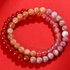 Fortune Jewel Five Elements Various Agate Crystal Chalcedony White Crystal White Agate Luck Bracelet