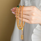 Fortune Jewel 108 Mala Beads Citrine Happiness Bracelet