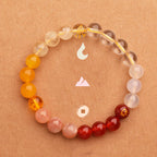 Fortune Jewel Five Elements Various Agate Crystal Green Strawberry Quartz Sun Stone Wealth Bracelet