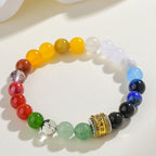Fortune Jewel Five Elements Various Agate Crystal Red Agate Gold Sheen Obsidian Yellow Agate Luck Bracelet