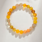 Fortune Jewel Five Elements Various Agate Crystal Rutilated Quartz Tiger Eye Yellow Agate Citrine Luck Bracelet