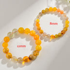 Fortune Jewel Five Elements Various Agate Crystal Rutilated Quartz Tiger Eye Yellow Agate Citrine Luck Bracelet